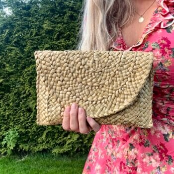 Stråclutch, natur