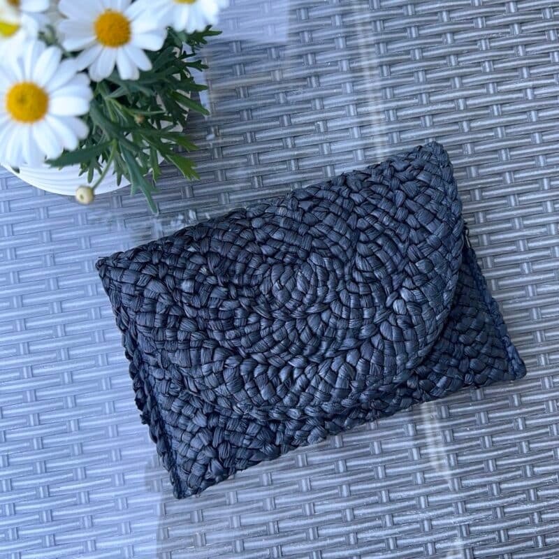7D 2337 stråclutch, svart_1