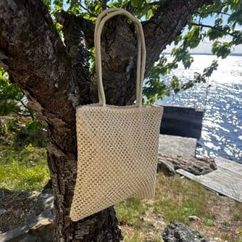 Lycke Tote bag - sommernett i flettet strå