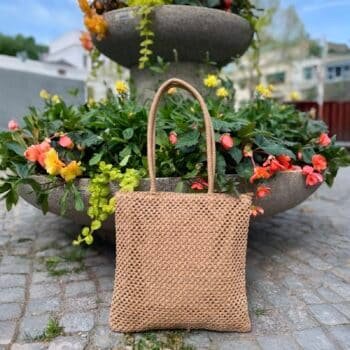 Lycke Tote bag - sommernett i flettet strå