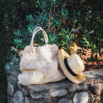 Bohemsk sommerveske i raffia