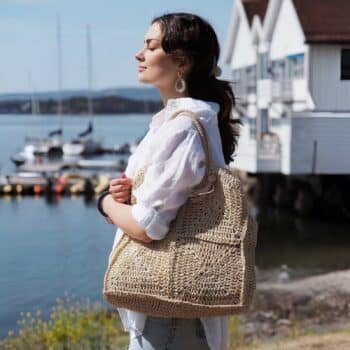 Bohemsk sommerveske i raffia