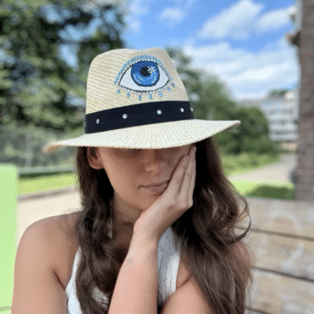 SORENA Hat Crystal Eye – Beige