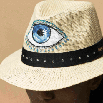 SORENA Hat Crystal Eye – Beige