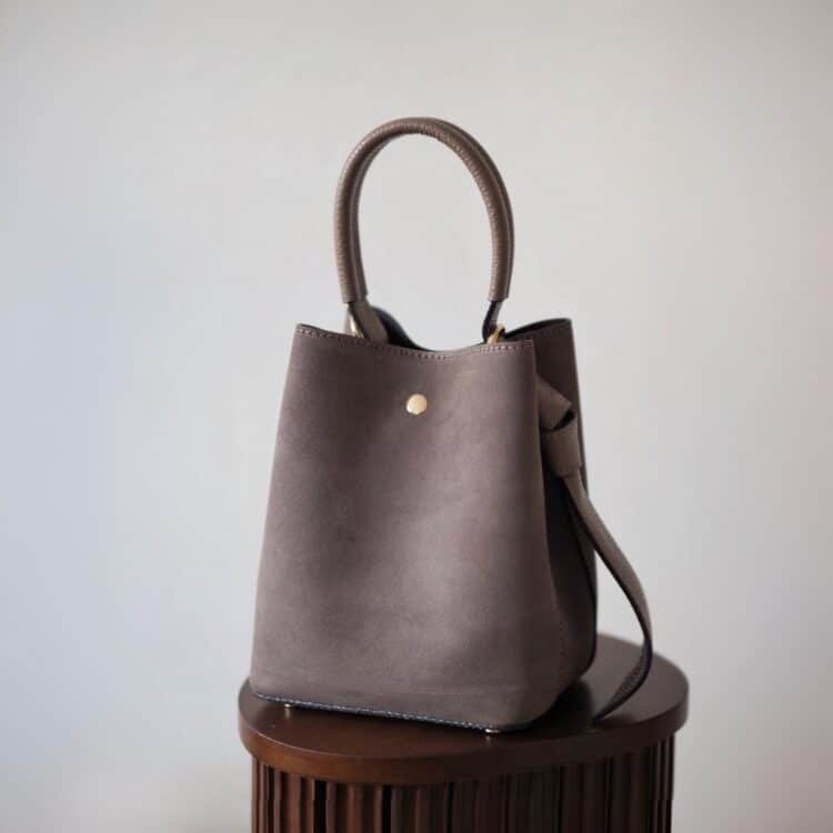 7D 2135 Bucket bag, semsket taupe _2