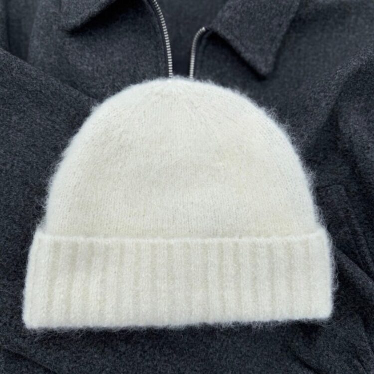 F24400056 Samsøe SaJeanne Beanie, Clear Cream_1
