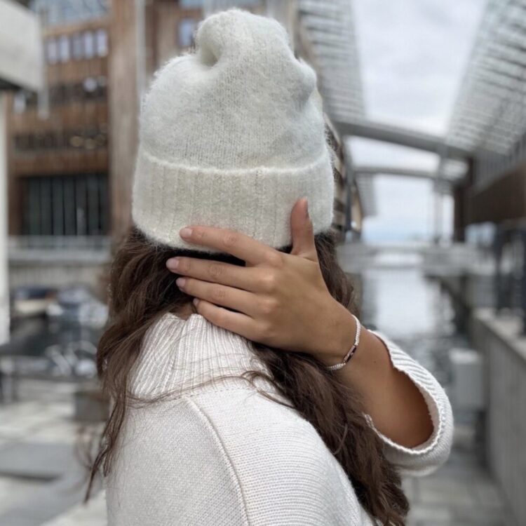 F24400056 Samsøe SaJeanne Beanie, Clear Cream_3