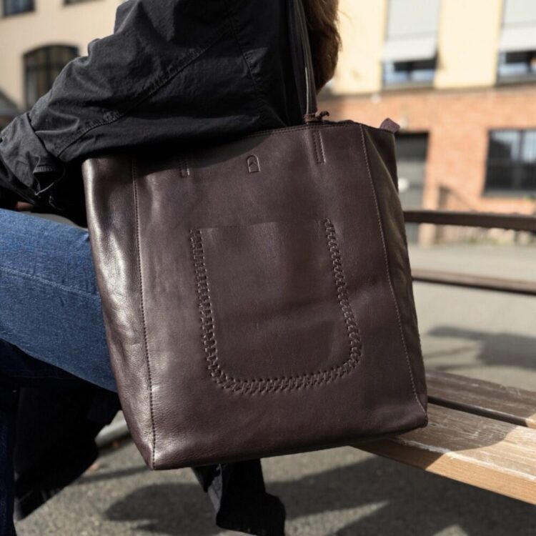 3040046 House of Nordic, casual shopper, mørkebrun_2