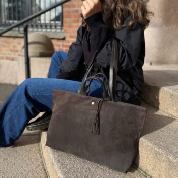 House of Nordic - Chic Boho Tote, semsket mørkebrun