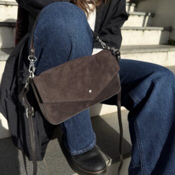 House of Nordic - Semsket brun Boho Clutch