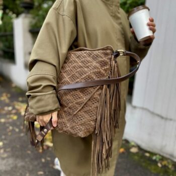 Tosca Blu - Janet Big bag semsket brun
