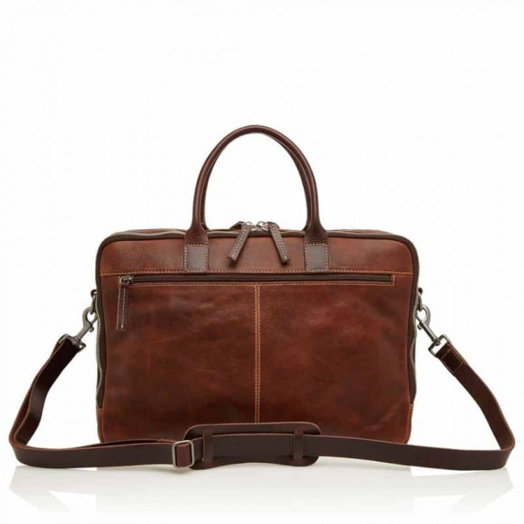 59 9473 Castelijn Beerens Sam Laptop bag light brown bakside