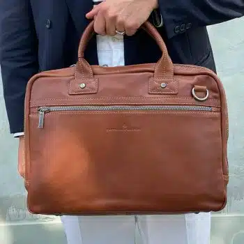 60 9472 Castelijn Beerens Firenze PC-veske 15,6″ Cognac