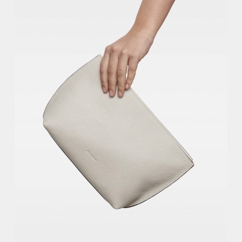 785 - Trudy Medium Makeup bag - Oat 2