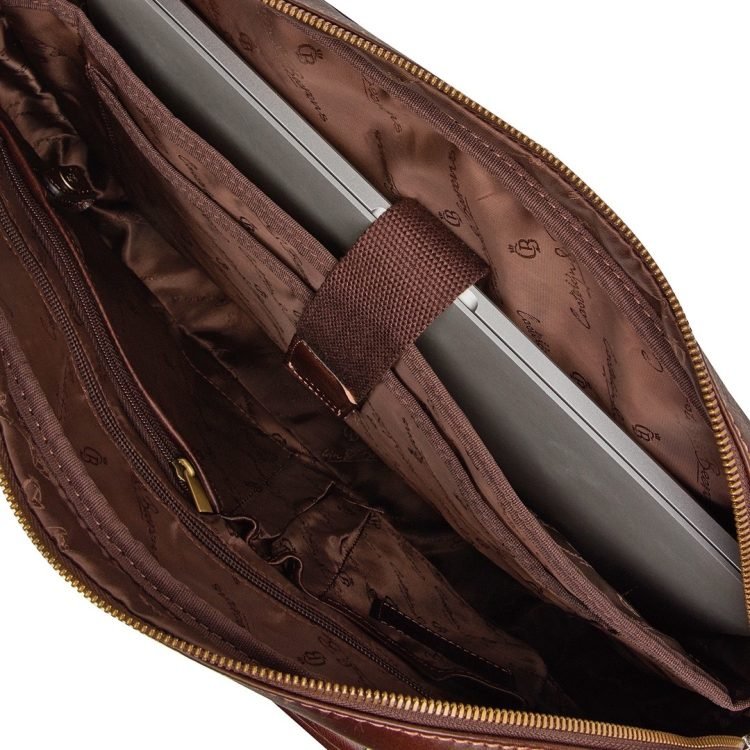 Castelijn & Beerens Laptop Bag 15,6 RFID 68 9472 mocca