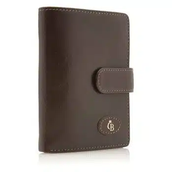 42 5420 Castelijn Beerens Tri Fold Zip Wallet RFID Mocca Side
