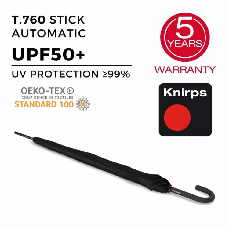 Knirps T.760 Long Stick Black UV